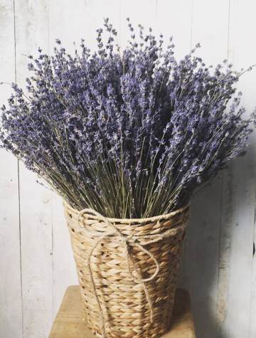 Giỏ hoa Lavender Vintage