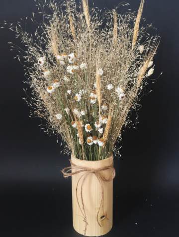 Bình hoa Gạo phối Cúc Ammo và Lúa mạch